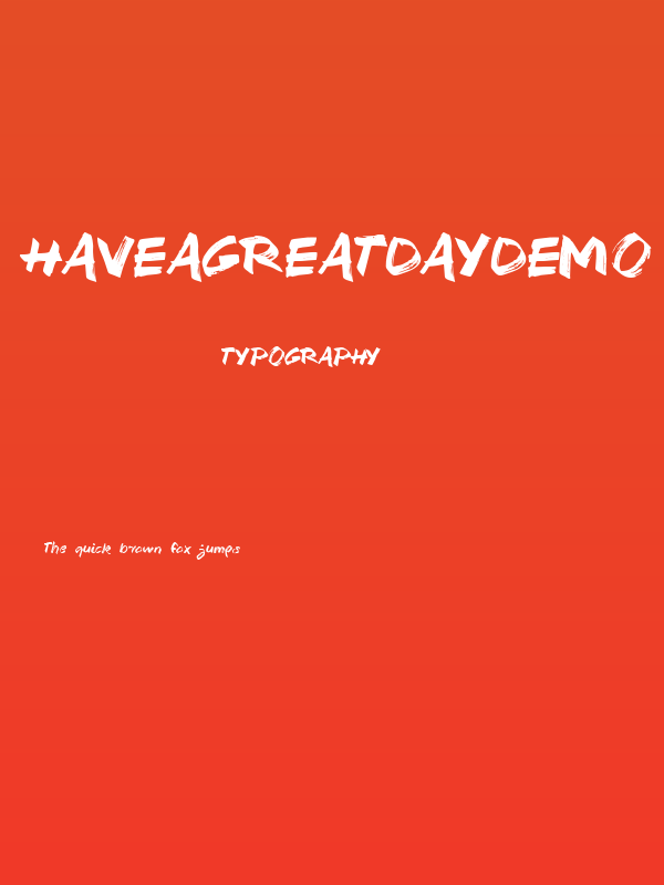 HaveaGreatDayDemo Poster