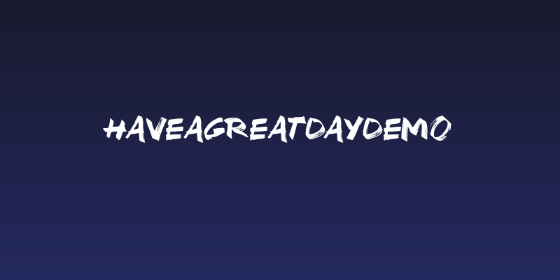 HaveaGreatDayDemo Social Header