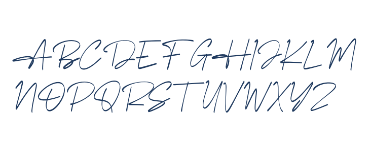 Havelin Signature Italic Uppercase