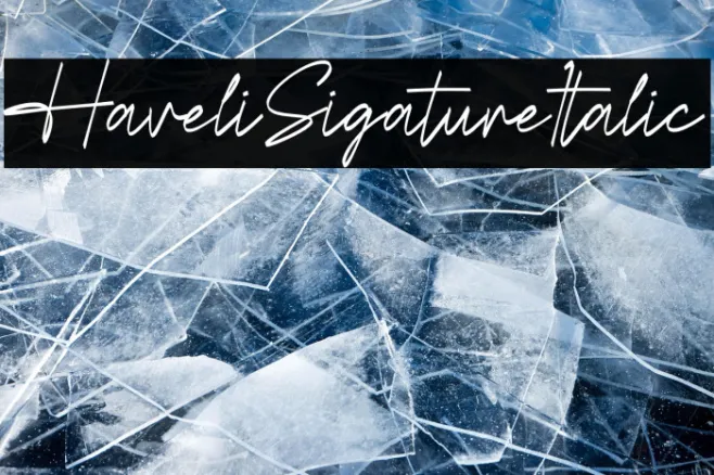 Havelin Signature Italic Example 3