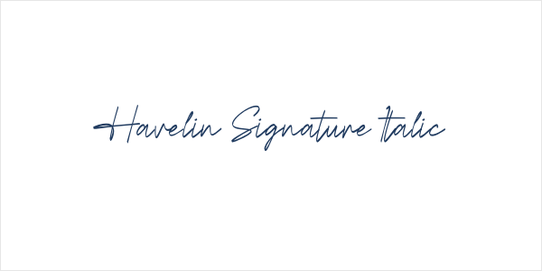 Havelin Signature Italic Logo