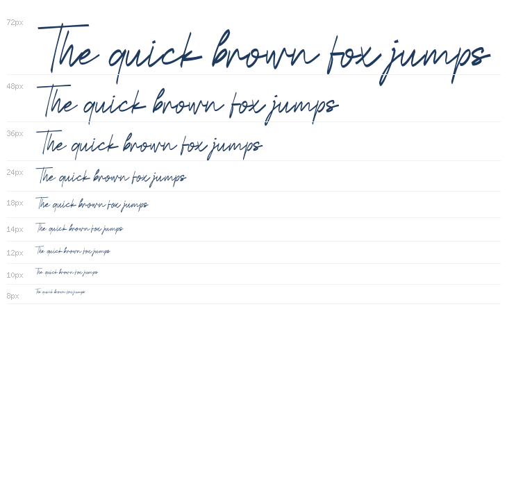 Havelin Signature Italic Waterfall