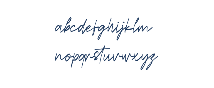 Havelin Signature Italic Lowercase
