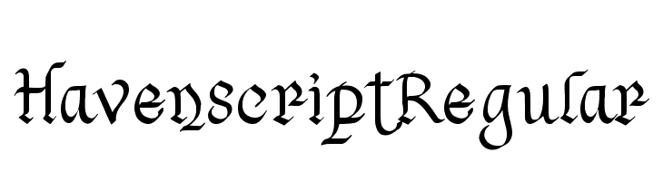 Havenscript Regular Fuentes