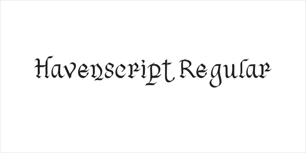 Havenscript Regular Logo