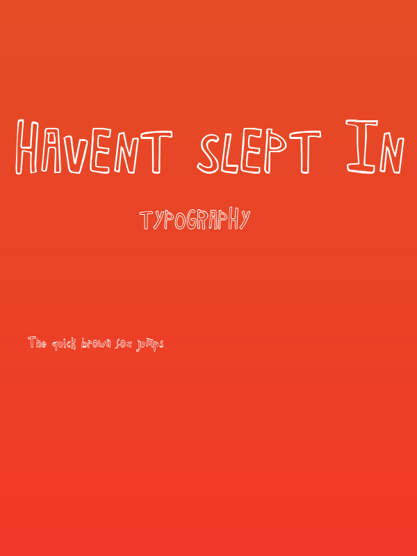 Havent Slept in Two Days Bold Poster