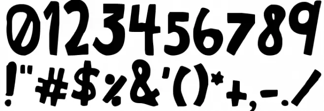 Havent Slept in Two Days Shadow Font OTHER CHARS