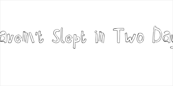 Haven't Slept in Two Days Logo