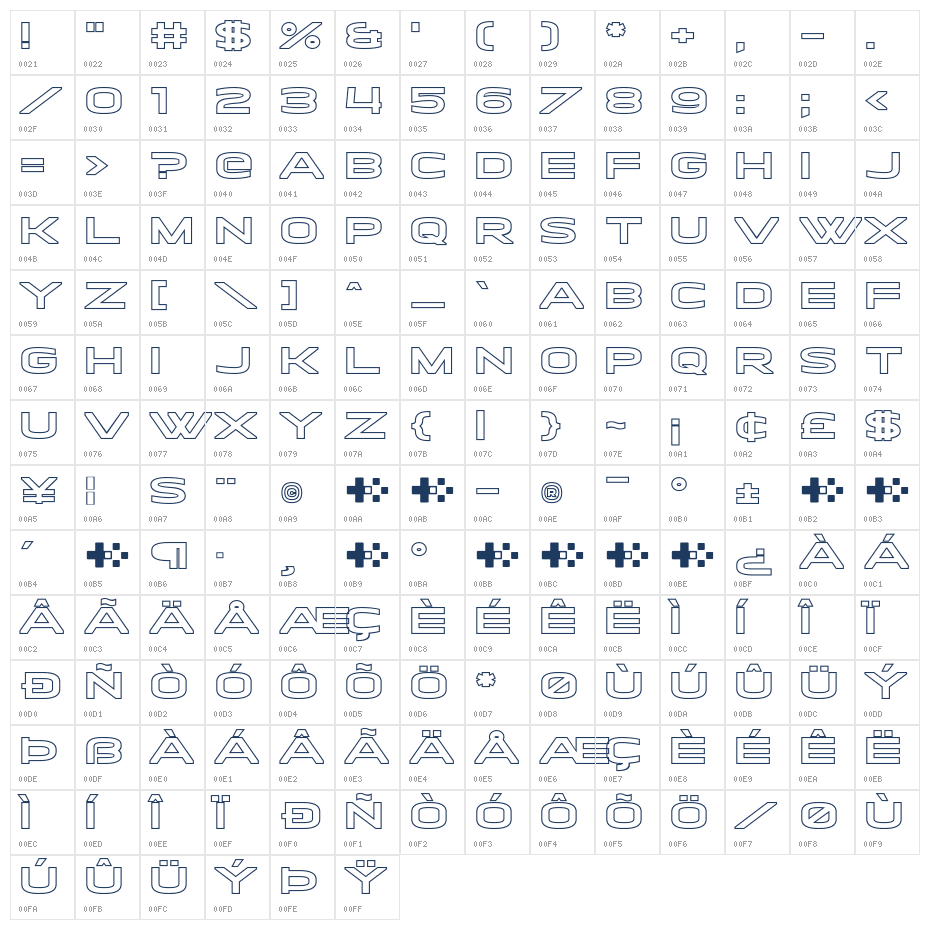 Haverbrooke Hollow Character Map