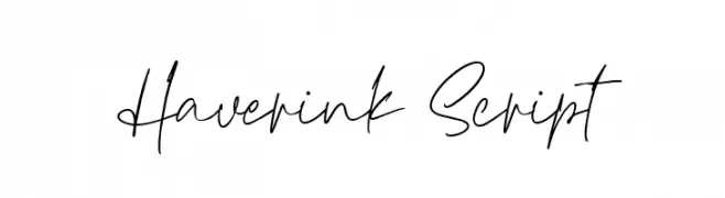 Haverink Script  フリーフォントのダウンロード