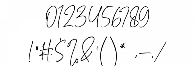 Haverink Script Font OTHER CHARS