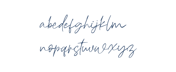 Haverink Script Lowercase
