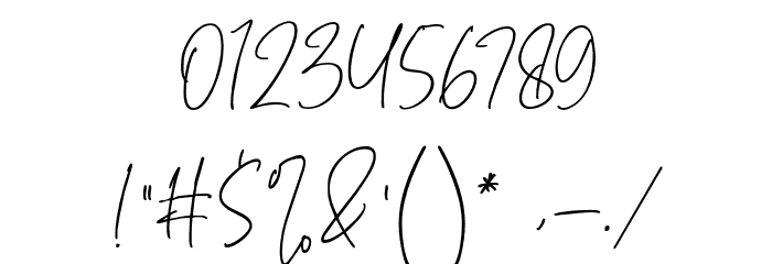 HaverinkScript Font OTHER CHARS
