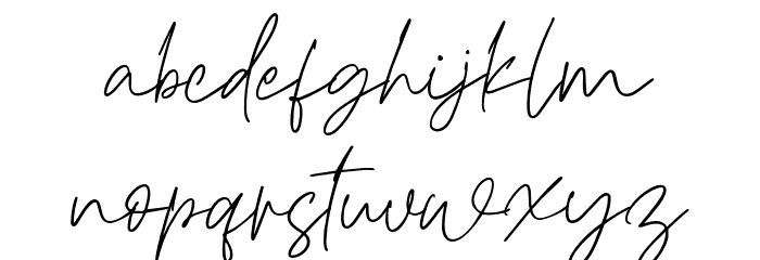 HaverinkScript Font LOWERCASE