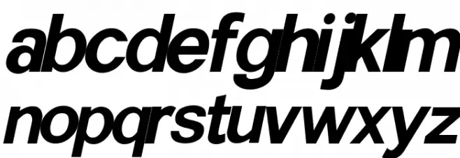 Havertize Italic फ़ॉन्ट लोअरकेस