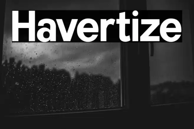Havertize Font examples