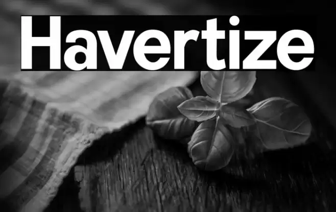 Havertize Font examples