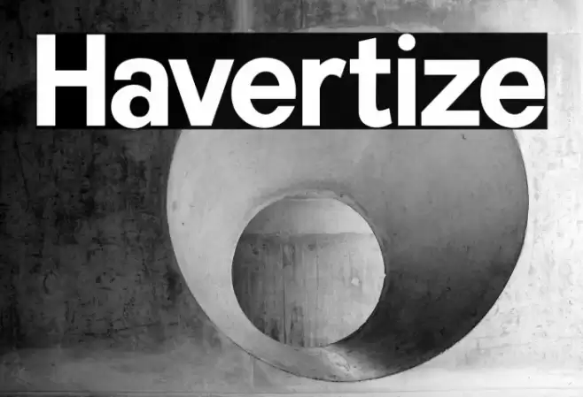 Havertize Font examples