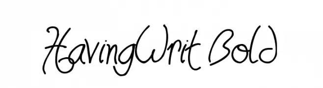 HavingWrit Bold 