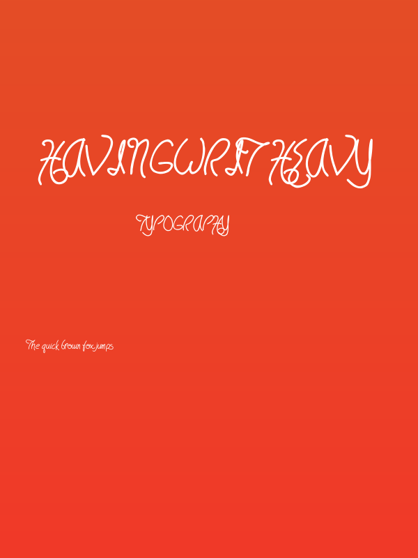 HavingWrit Heavy Poster