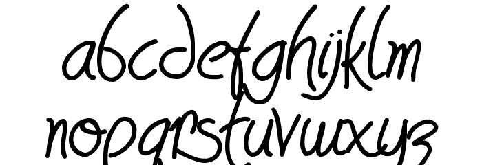 HavingWrit Heavy Font LOWERCASE
