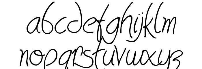 HavingWrit Font LOWERCASE