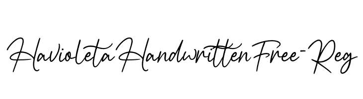 HavioletaHandwrittenFree-Reg  les polices de caractères gratuit tlcharger