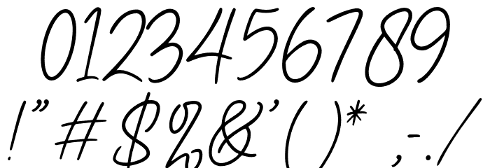 HavioletaHandwrittenFree-Reg Font OTHER CHARS