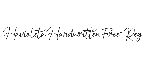 HavioletaHandwrittenFree-Reg Logo