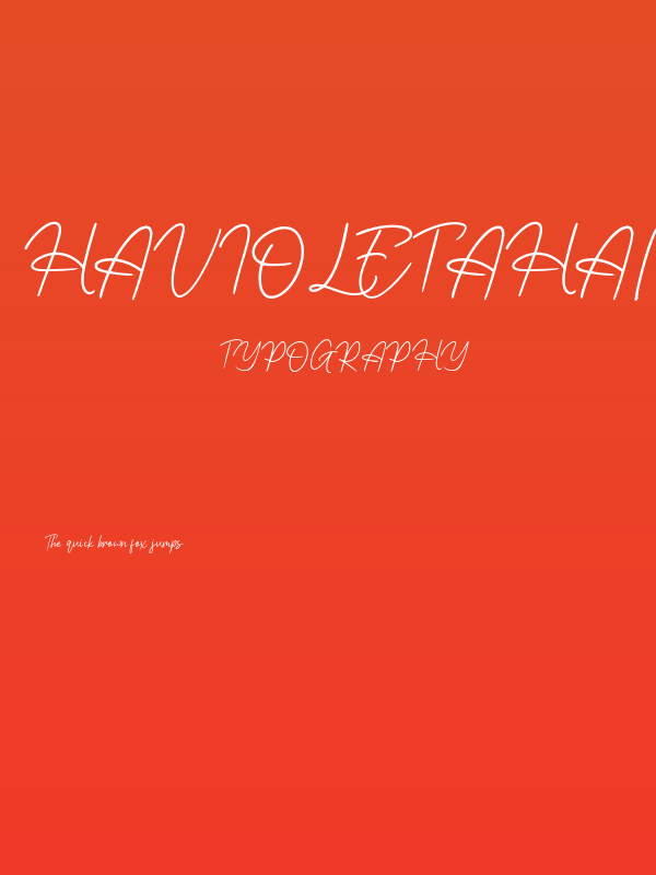 HavioletaHandwrittenFree-Reg Poster