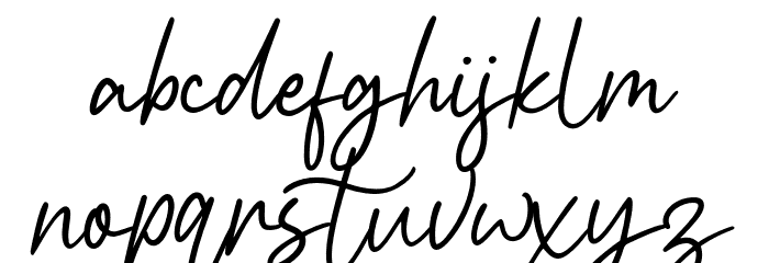 HavioletaHandwrittenFree-Reg Font LOWERCASE