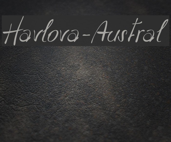 Havlova-Austral Example 3