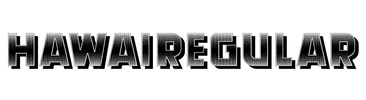 Hawai Regular  Free Fonts Download