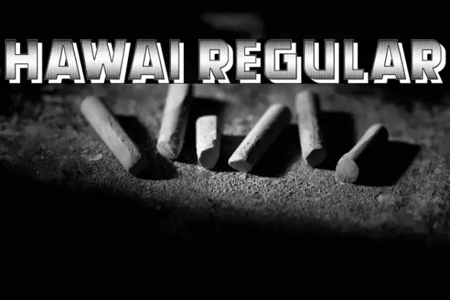 Hawai Regular Font examples
