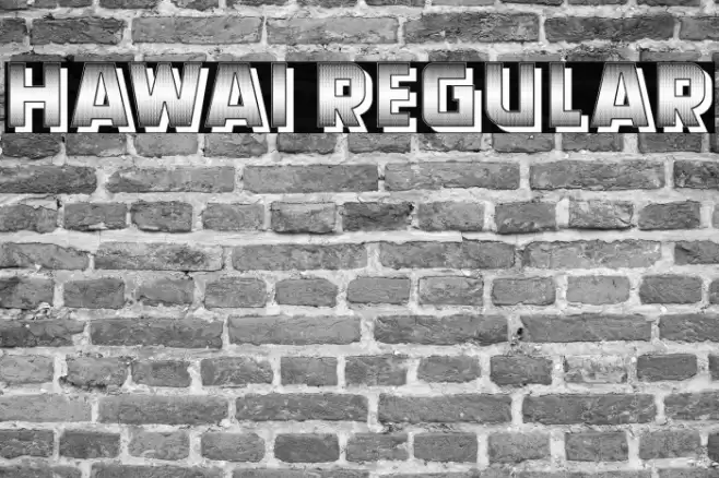 Hawai Regular Font examples