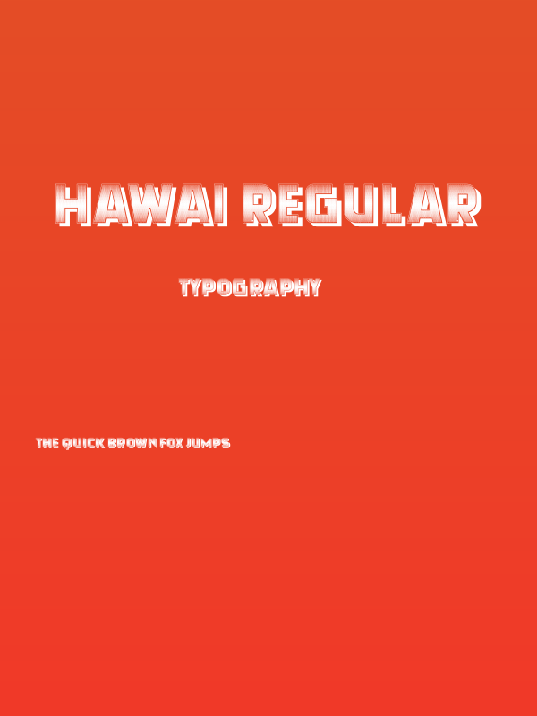 Hawai Regular Poster