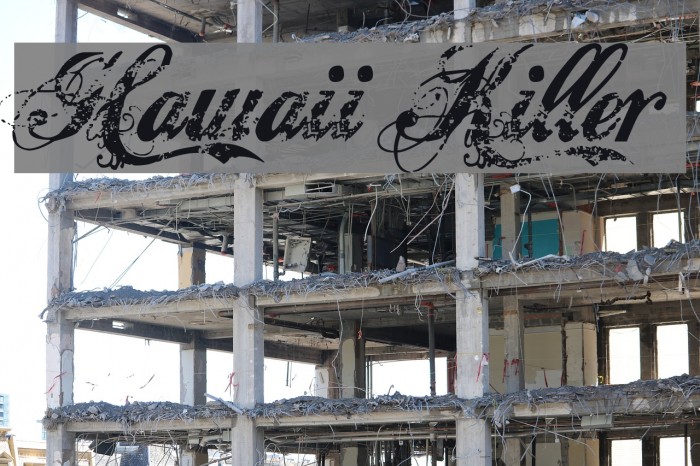 Hawaii Killer Font examples