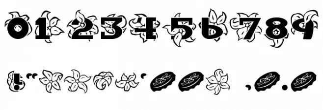 Hawaiiah Font Alte caractere