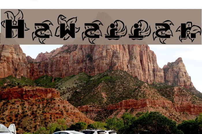 Hawaiiah Font examples
