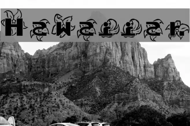 Hawaiiah Font examples