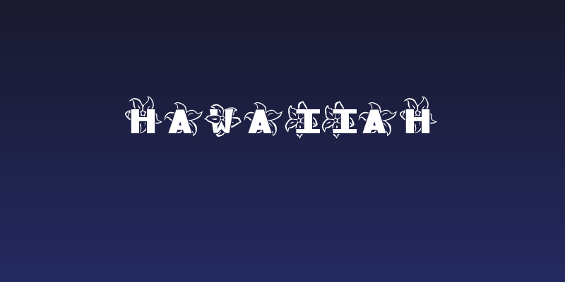 Hawaiiah Social Header