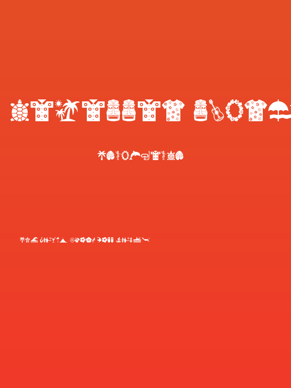 Hawaiian Icons Poster