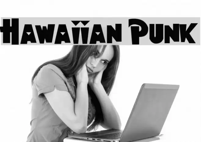 Hawaiian Punk Font examples
