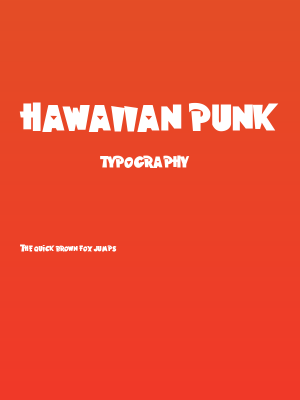 Hawaiian Punk Poster