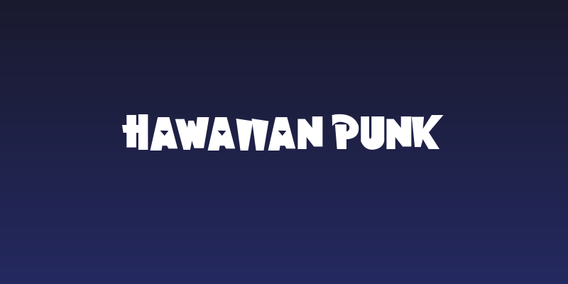 Hawaiian Punk Social Header