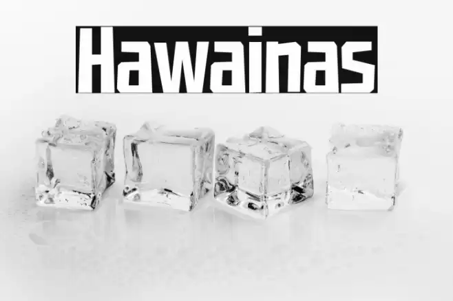 Hawainas Font examples