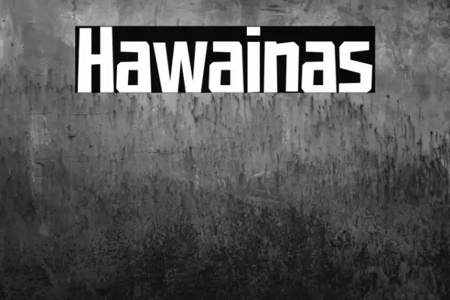 Hawainas Font examples
