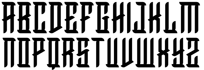 HawkClaw Font LOWERCASE