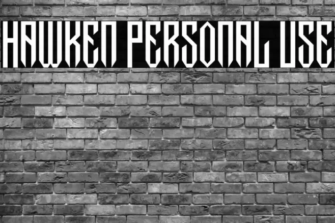 Hawken Personal Use Font examples