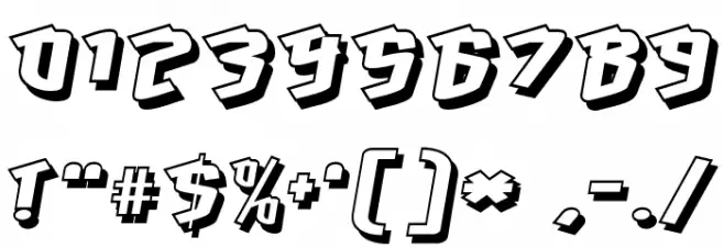 Hawkeye-Regular Font OTHER CHARS